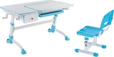 FunDesk стол-трансформер Amare с выдвижным ящиком + детский стул SST3 Blue Amare with drawer Blue +SST3 Blue