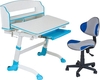 FunDesk Стол-трансформер Volare II Blue + Детское кресло LST3 Blue Volare II Blue+LST3