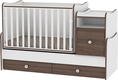 Bertoni кроватка Trend Plus white/walnut 19825ber