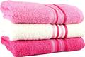 IzziHome набір рушників махрових Cotton 70х140 фуксия/розовый/кремовый 333830bt