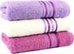 IzziHome набір рушників махрових Cotton 70х140 сиреневый/фиолет./кремовый 33390bt