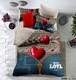 Love You постельное белье микрофибра двухсторонняя 3D евро qy 1053 m013511