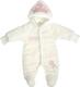 Garden baby комбинезон махра, белый 68 10433-25/32-68-світло-молочний