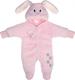 Garden baby комбинезон махра, розовый 68 10435-25/32-68-розовый