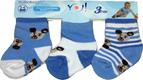 YO носки SKC/3-PAK/BOY, в ассортименте 0-3 SKC/3-PAK/BOY (0-3 міс.)
