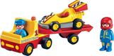 Playmobil конструктор серии "Playmobil 1.2.3" Эвакуатор с гоночной машиной 6761ep