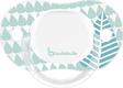 Badabulle пустышка реверсная 6-12m Boy Blue Trees B011003