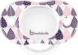 Badabulle пустышка реверсная 6-12m Girl Pink Trees B011005