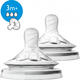 AVENT соска силіконова "NATURAL 2.0" от 3 мес., 3 отвер., средний поток 8710103873969