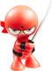 Funrise интерактивная фигурка нинзя Silent Samurai красное кимоно, черный пояс 70515