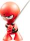 Funrise интерактивная фигурка нинзя Silent Samurai красное кимоно, черный пояс 70515