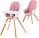 Kinderkraft стільчик для годування Tixi Pink KKKTIXIPNK0000