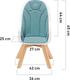 Kinderkraft стульчик для кормления Tixi Turquoise KKKTIXITRQ0000