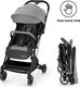 Kinderkraft прогулочная коляска Indy Grey KKWINDYGRY0000
