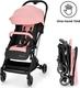 Kinderkraft прогулочная коляска Indy Pink KKWINDYPNK0000