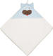 Omali Детское полотенце с капюшоном "Котик" голубое om000601