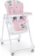 Bambi стульчик для кормления M 3233 3233 teddy pink 22130ber