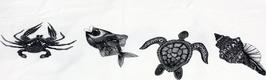 LightHouse полотенце Bamboo Peshtemal 90х180 Sea Creatures New 49778bt