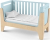 Indigowood кровать-трансформер Tower Baby 120 x 60 см с съемной спинкой голубая / натуральное дерево 40607-indigo