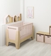 Indigowood кровать-трансформер Tower Baby 120 x 60 см с съемной спинкой розовая / натуральное дерево 40608-indigo