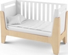 Indigowood кровать-трансформер Tower Baby 120 x 60 см с съемной спинкой белая / натуральное дерево 40606-indigo