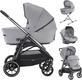 Inglesina универсальная коляска Aptica (Cab) Silk Grey/Black 71978iti