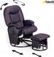 Hauck крісло для годування і відпочинку Metal Glider Black 68702-4