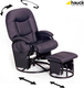 Hauck кресло для кормления и отдыха Metal Glider Black 68702-4
