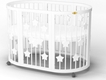 IngVart кроватка трансформер SMART BED Round со звездочками-40% Белая #1359003in