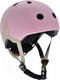 Scoot&Ride шлем защитный детский с фонариком (XXS/XS) пастельно-розовый SR-181206-ROSE