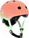Scoot&Ride шлем защитный детский с фонариком (XXS/XS) персик SR-181206-PEACH