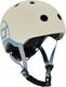 Scoot & Ride шолом захисний дитячий з ліхтариком (S) светло-серый SR-181206-ASH_S