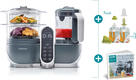 Babymoov блендер-пароварка Nutribaby + grey + набор Foodii A108463