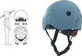 Scoot&Ride шлем защитный детский с фонариком (S) голубика SR-181206-BLUEBERRY_S
