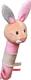BabyOno іграшка з пищалкою і прорiзувачем Кролик Юлия 621bo
