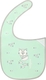BabyOno нагрудник с липкой застежкой Котенок мятный 830/02bo