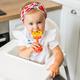BabyOno прорізувач для зубів розвиваючий з брязкальцем Апельсин 499/01bo