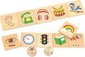 Viga Toys дерев'яний пазл-гра Органы чувств 44507afk