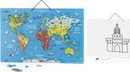 Viga Toys пазл магнитный Карта мира с маркерной доской на украинском языке 44508afk