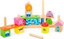 Viga Toys деревянная пирамидка Городок  50043afk