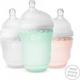 Olababy дитяча силіконова антиколькова пляшечка GentleBottle, 240 мл Coral/Оранжевый 80830ob