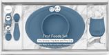  EZPZ Перший набір посуду (4 од. в наборі) синий FIRST FOOD SET INDIGO