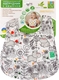 Екопупс непромокаючий нагрудник з кишенею Eсo Cotton Premium 21х30 бегемотик EPB-005