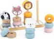 Viga Toys дерев'яний сортер- пірамідка PolarB Звірята 44022afk