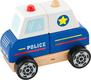 Viga Toys деревянная пирамидка машинка Полицейская 50201FSCafk