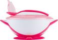 BabyOno мисочка с присоской и ложечкой Розовый 1063/03bo