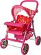 Melogo коляска для кукол 9337E-T/005 pink/yellow 22002ber