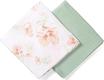 BabyOno пелюшки муслінові з бамбукового волокна (120х120 см) 2 шт. Мятный и белый с цветочками 537/03bo