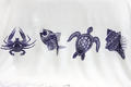LightHouse полотенце Bamboo Peshtemal 90х180 Sea Creatures 48009bt
