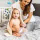 BabyOno полотенце велюровое с капюшоном 100х100 цвет кремовый Олененок 540/05bo